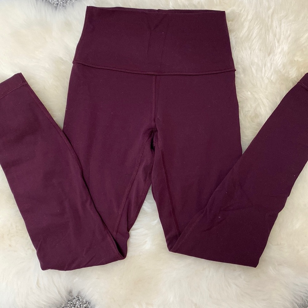 LuLu Lemon Align Leggings Size 2 purple/maroon Color